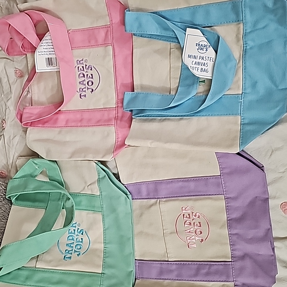2025 Trader Joe's mini tote bags - SET OF FOUR